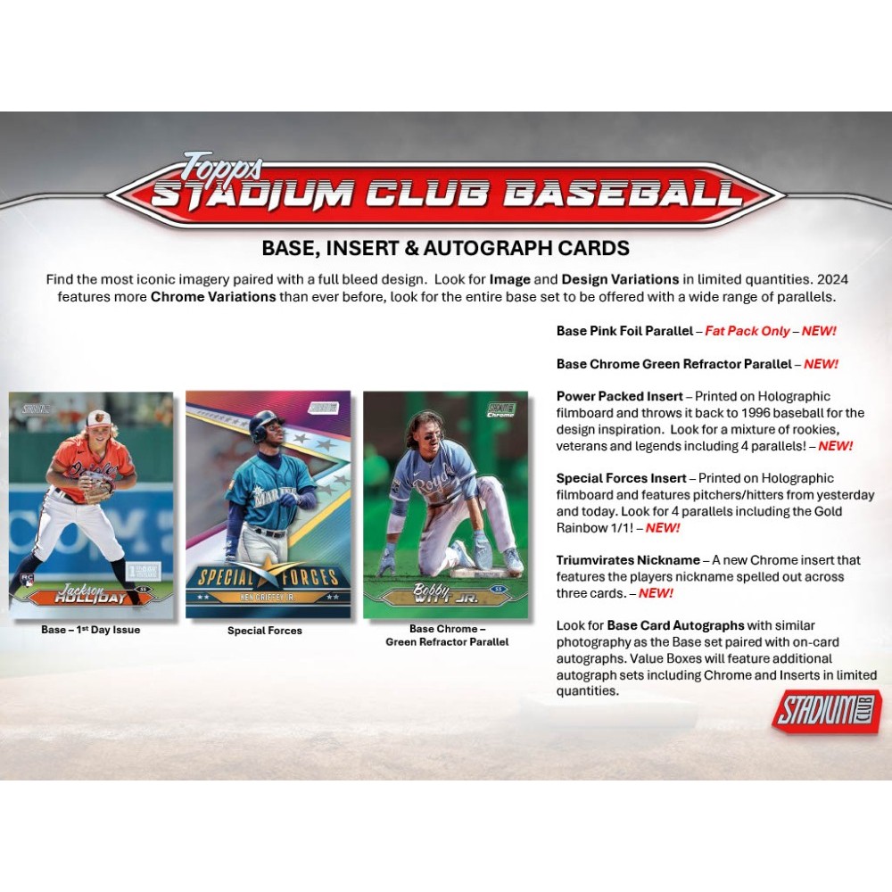 2024 Topps Stadium Club Baseball Blaster Box | Steel City Collectibles