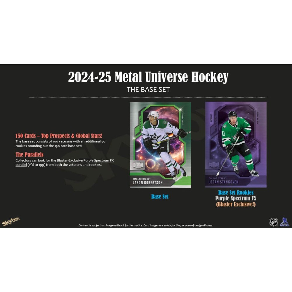 2024-25 Upper Deck Skybox Metal Universe Hockey Blaster Box