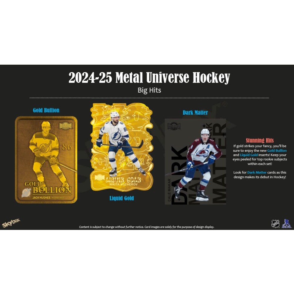 2024-25 Upper Deck Skybox Metal Universe Hockey Blaster Box
