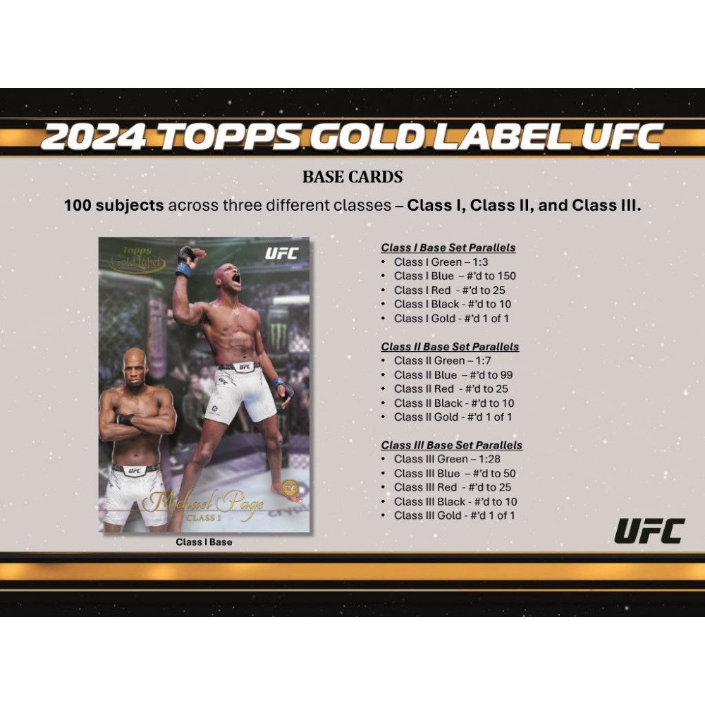 2024 Topps Gold Label UFC Hobby Box | Steel City Collectibles