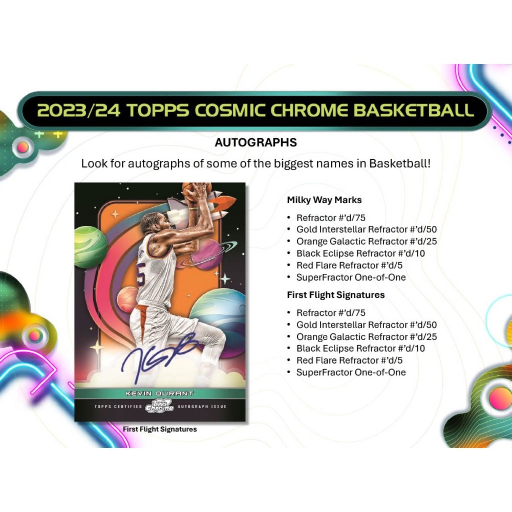 2023-24 Topps Cosmic Chrome Basketball Hobby Box | Steel 2023-24 Topps Cosmic Chrome Basketball Hobby Box | Steel