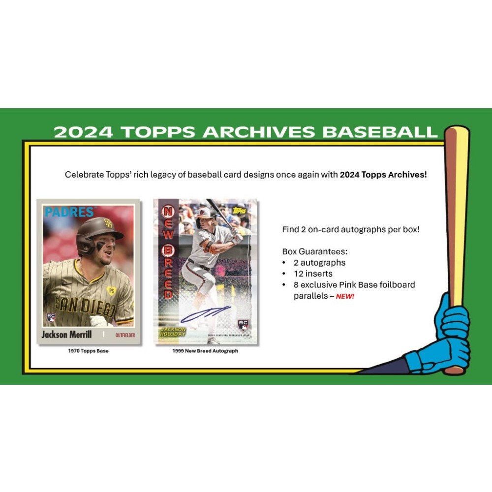 2024 Topps Archives Baseball Hobby Box | Steel City Collectibles 2024 Topps Archives Baseball Hobby Box | Steel City Collectibles