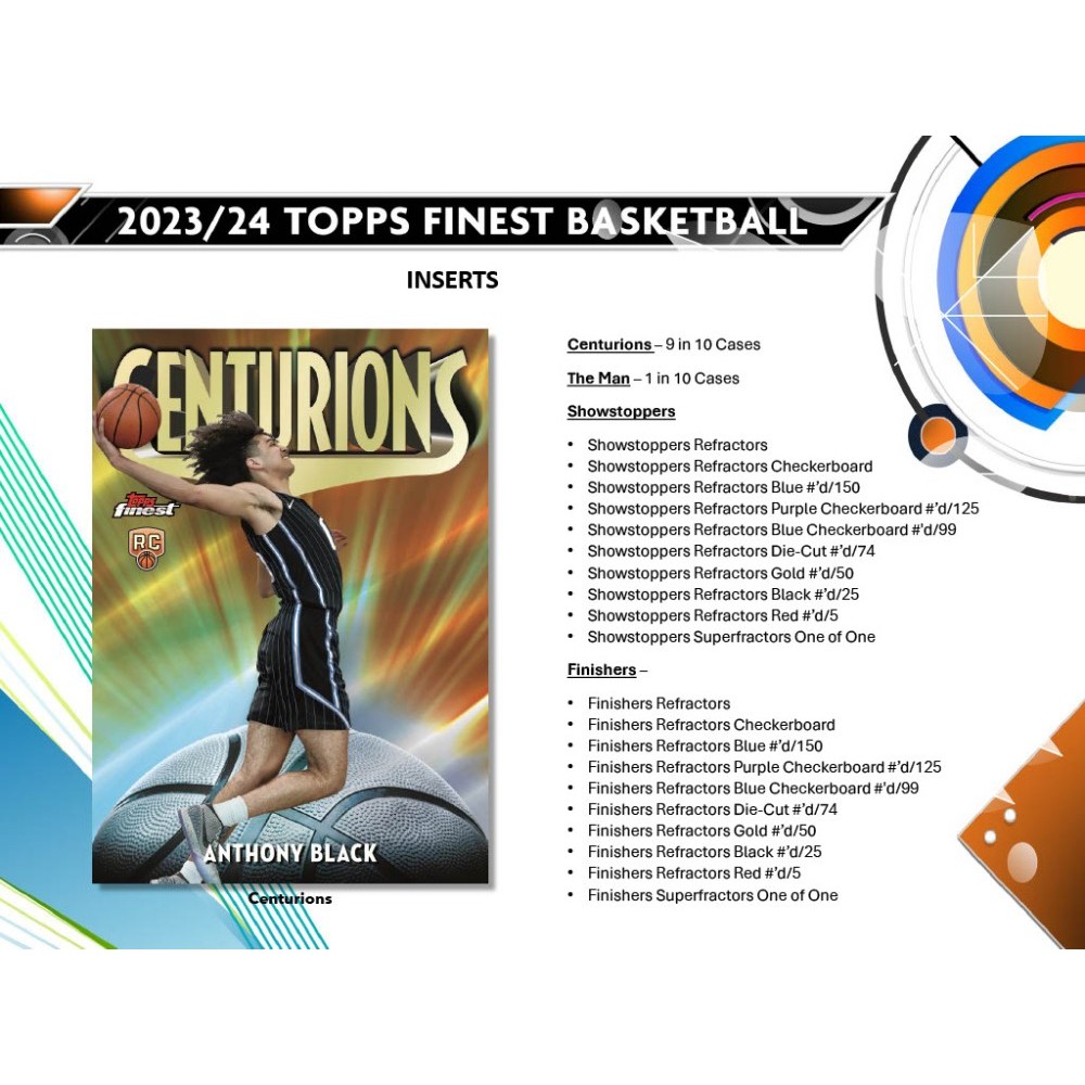 2023-24 Topps Finest Basketball Hobby Box | Steel City