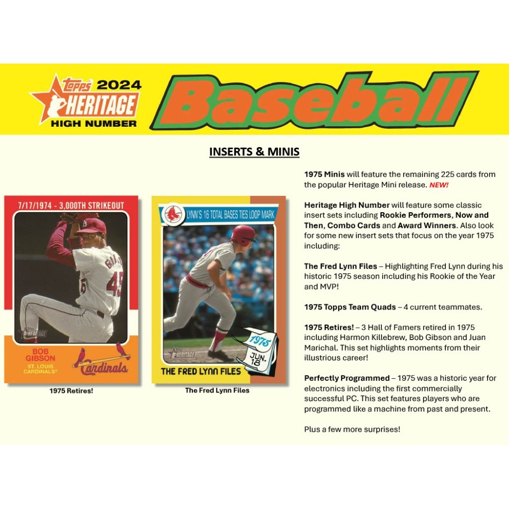 2024 Topps Heritage High Number Baseball Hobby Box | Steel City 