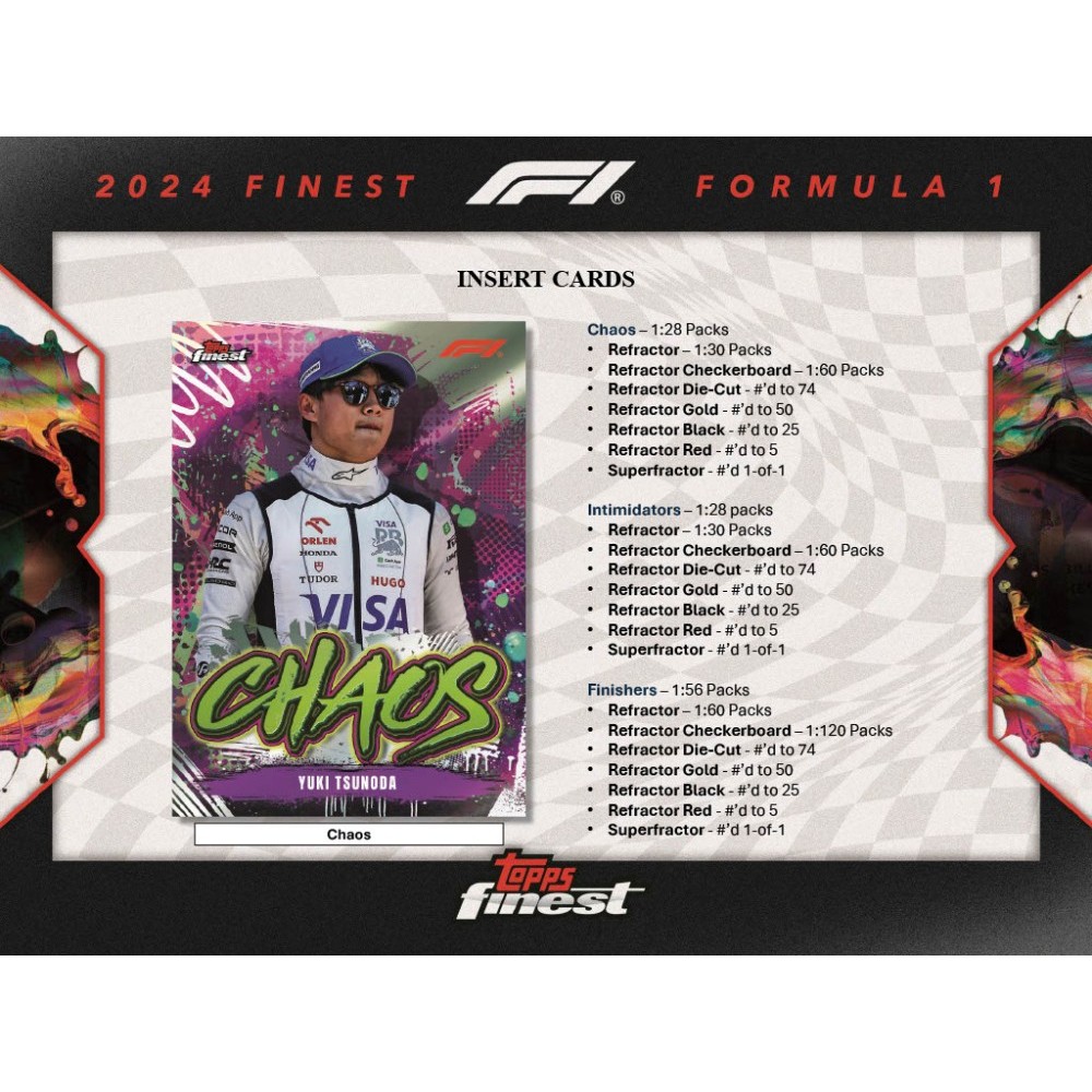 2024 Topps Finest F1 Formula 1 Hobby Box (April 10th)