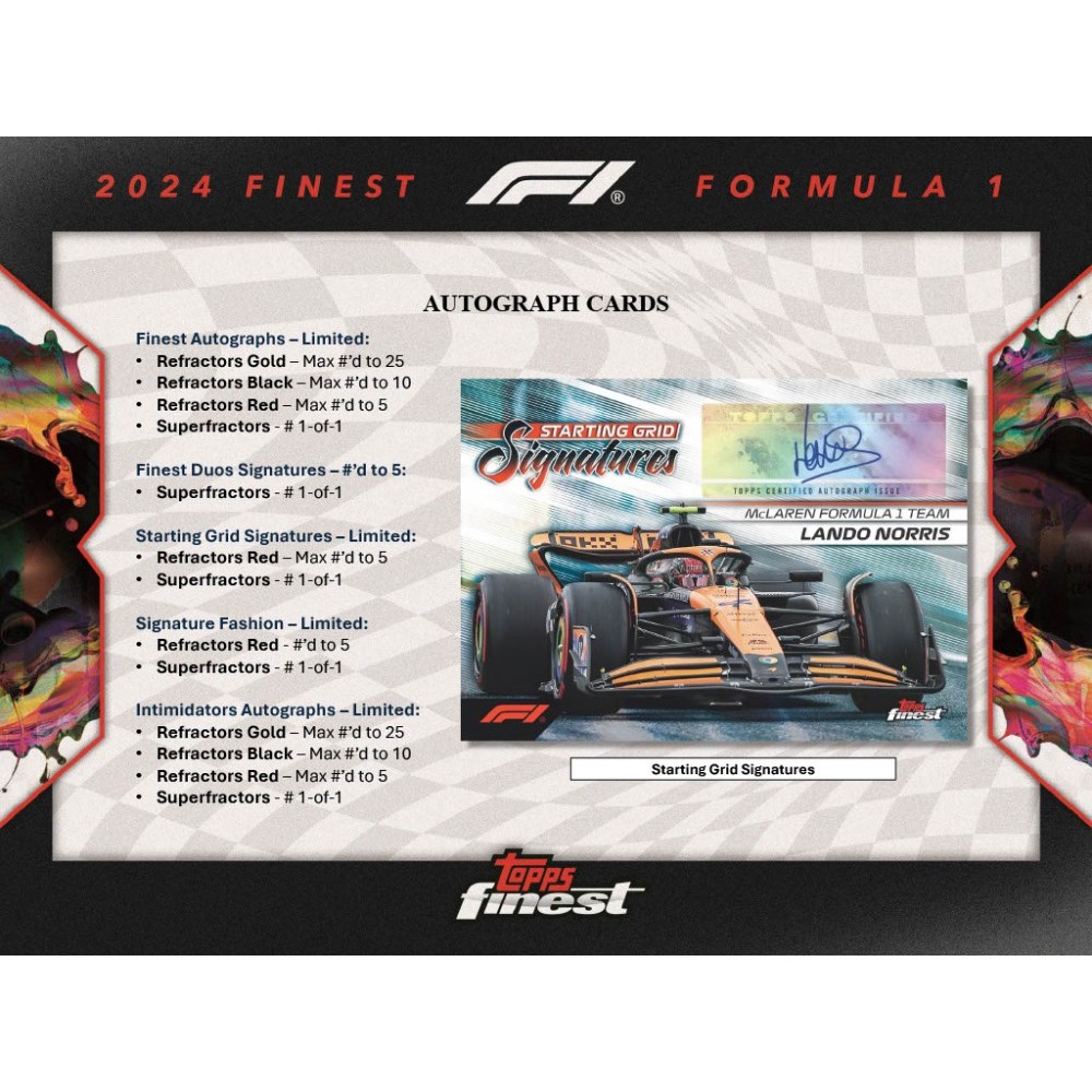 2024 Topps Finest Formula 1 F1 Racing Hobby Box | Steel City