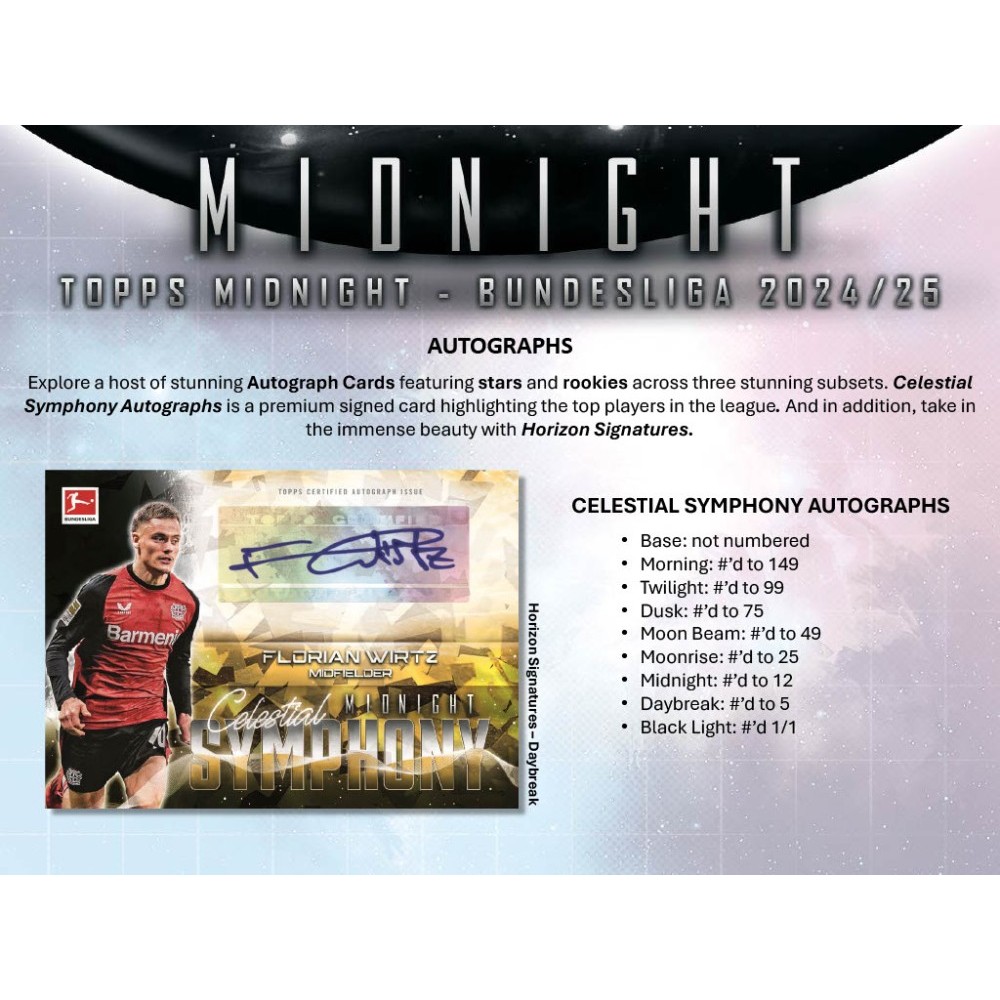 2024-25 Topps Bundesliga Midnight Soccer Hobby Box | Steel City