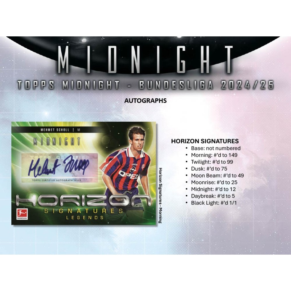 2024-25 Topps Bundesliga Midnight Soccer Hobby Box | Steel
