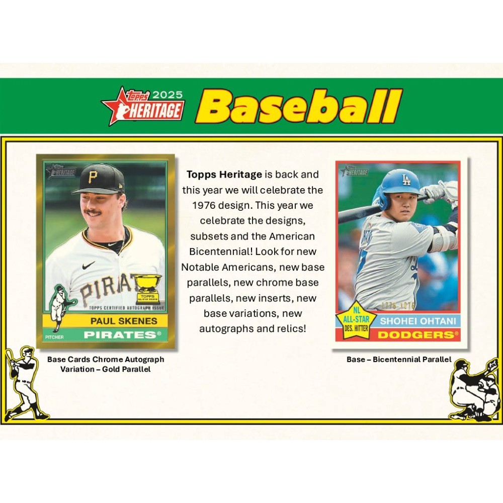 2025 Topps Heritage Baseball Hobby Box | Steel City Collectibles