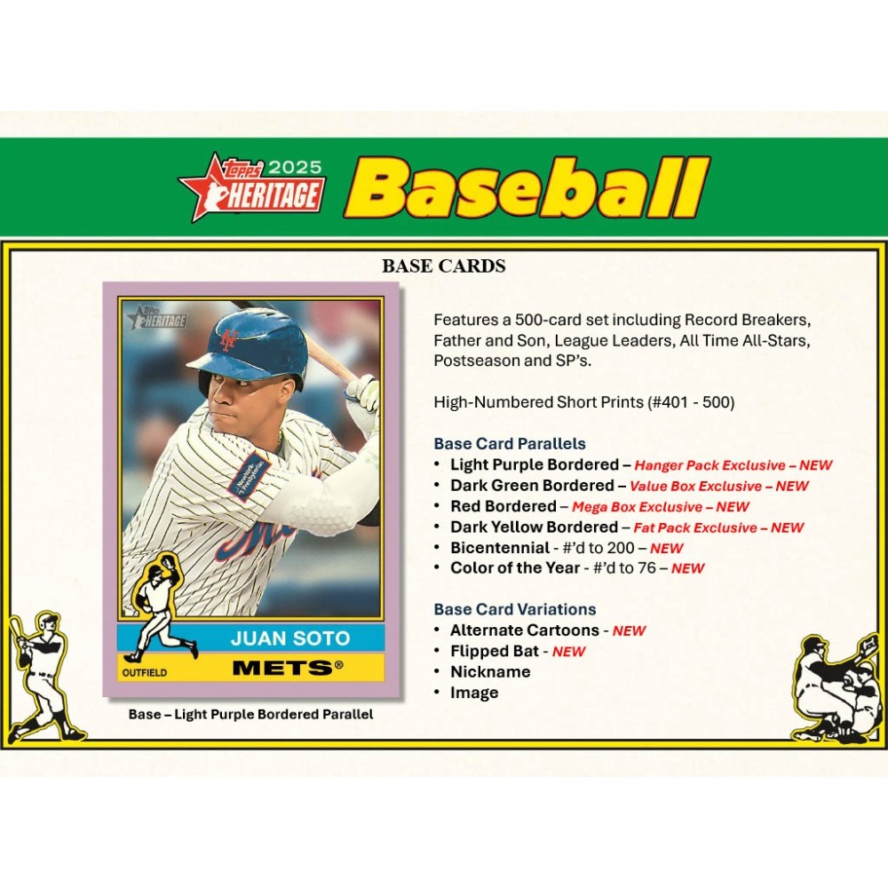 2025 Topps Heritage Baseball Mega Box | Steel City Collectibles
