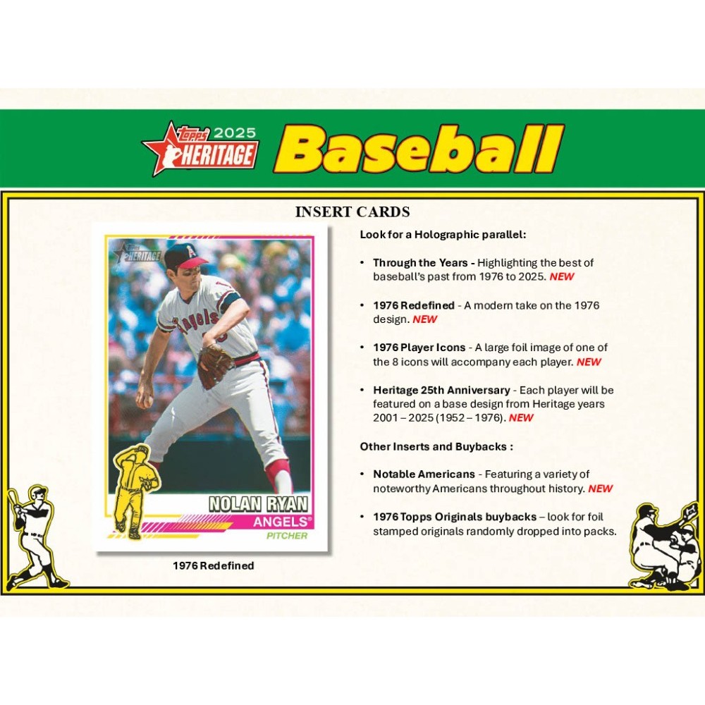 2025 Topps Heritage Baseball 8-Pack Blaster Box | Steel City