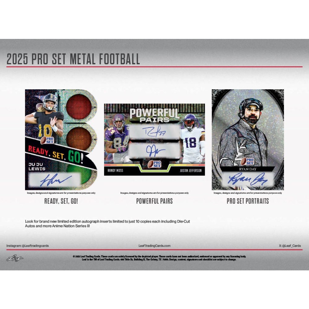 2025 Pro Set Metal Football Super Box | Steel City Collectibles
