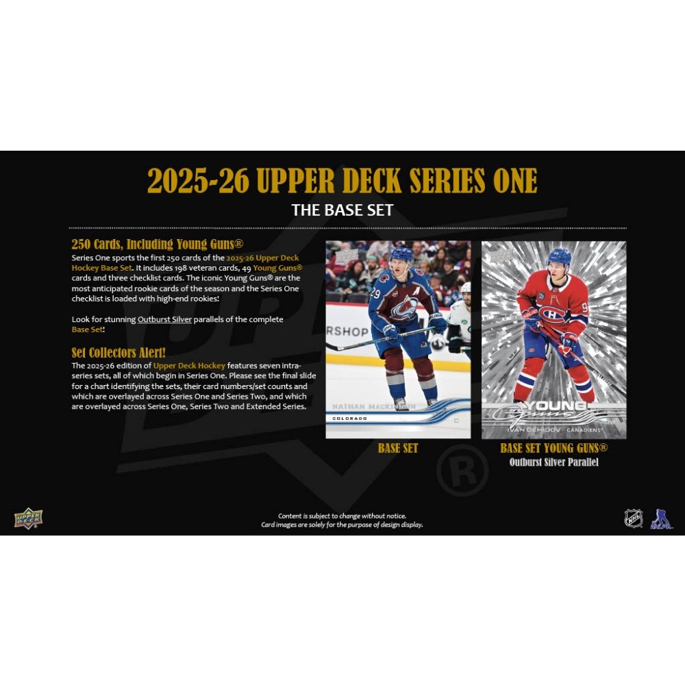 2025-26 Upper Deck Series 1 Hockey Tin | Steel City Collectibles