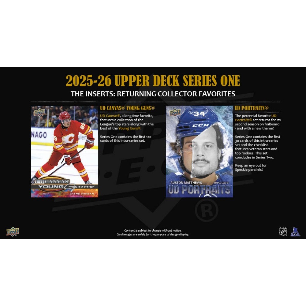 2025-26 Upper Deck Series 1 Hockey Tin | Steel City Collectibles