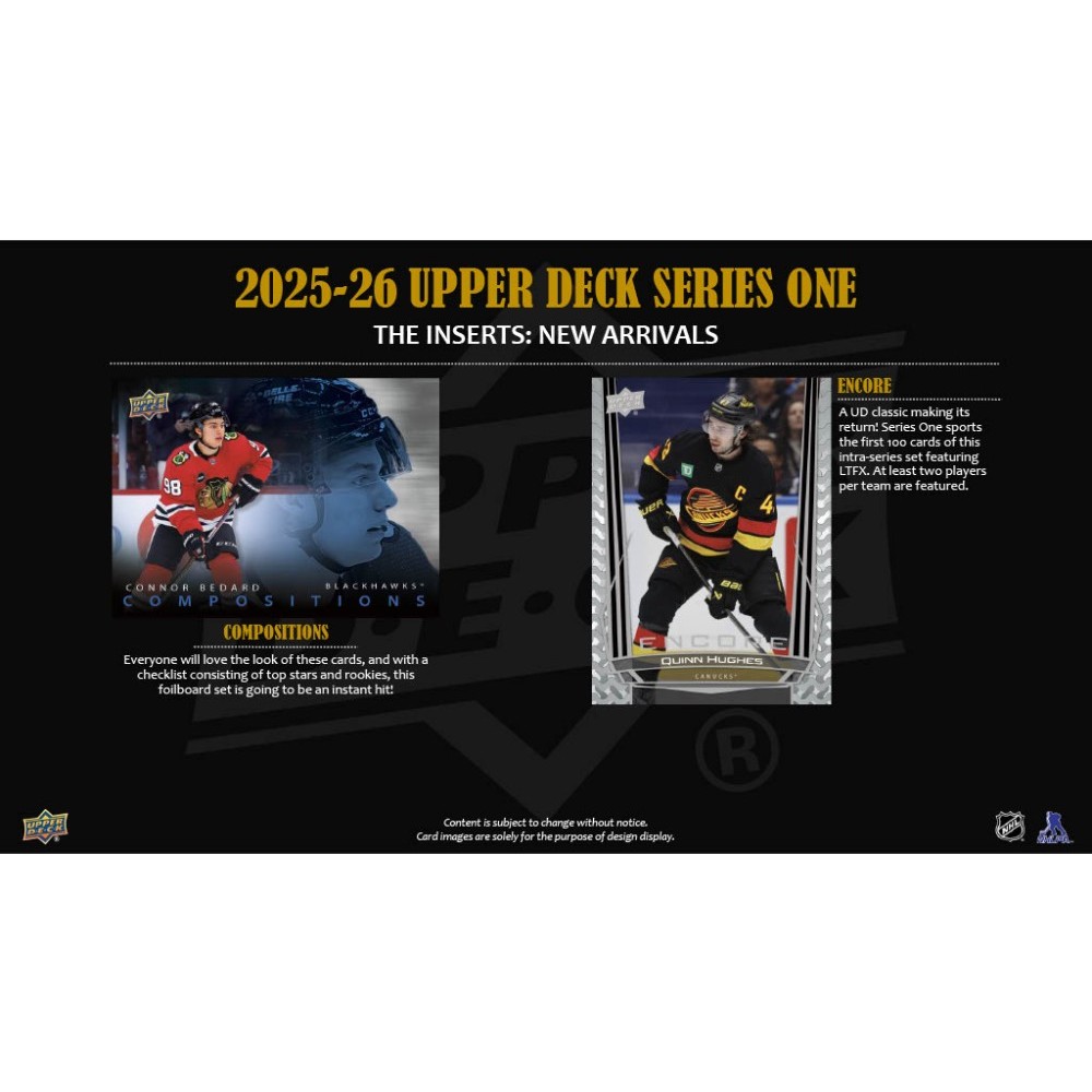 2025-26 Upper Deck Series 1 Hockey 12-Tin Case | Steel City