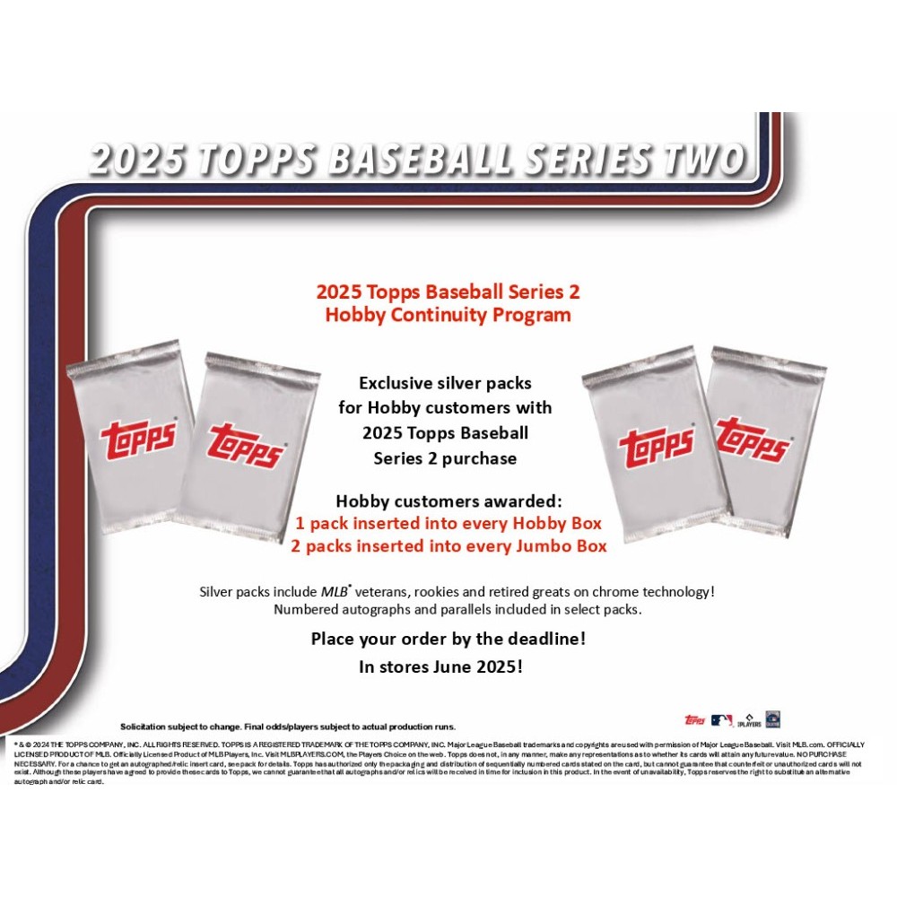 2025 Topps Series 2 Baseball Hobby Jumbo Box | Steel City Collectibles
