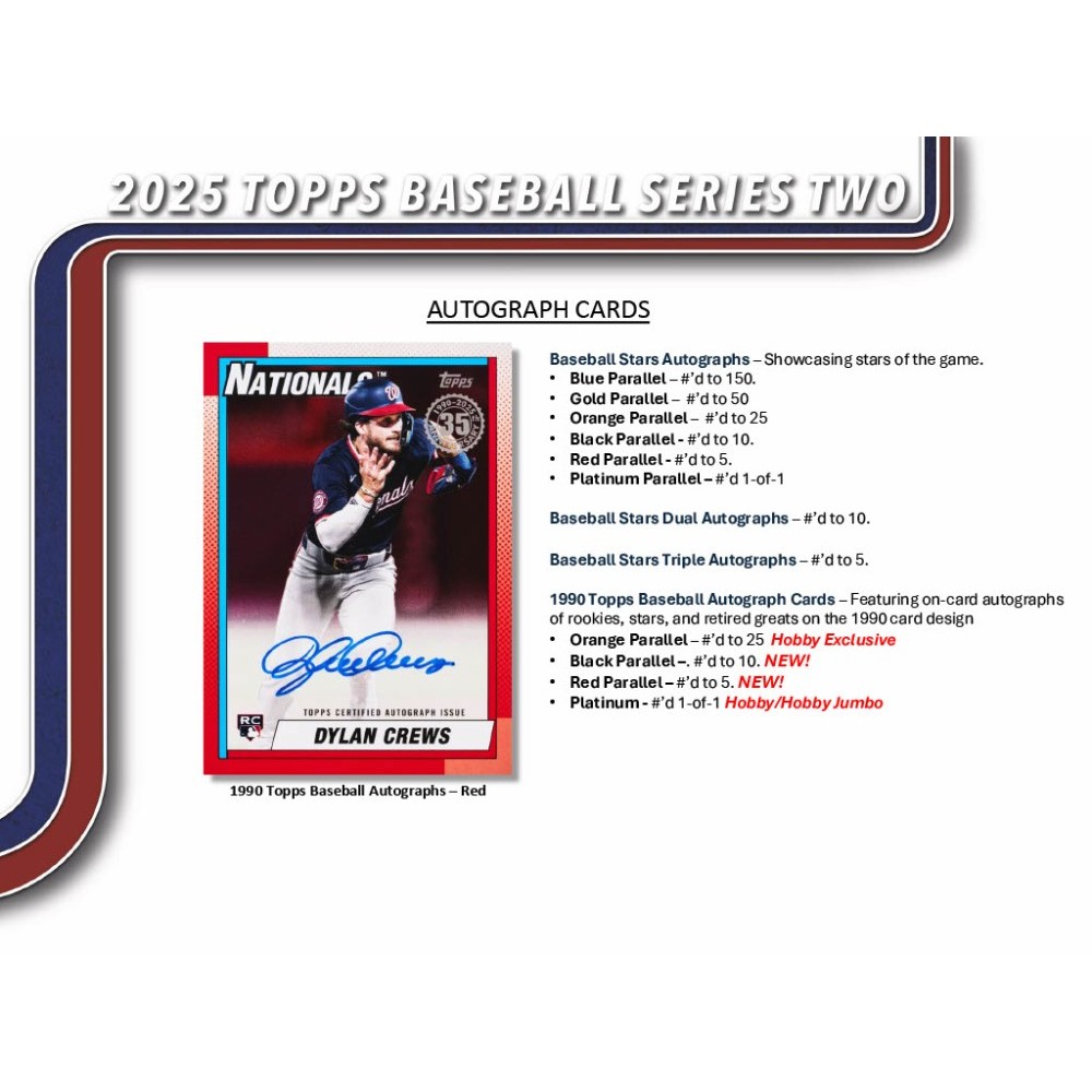 2025 Topps Series 2 Baseball Hobby Jumbo 6-Box Case | Steel
