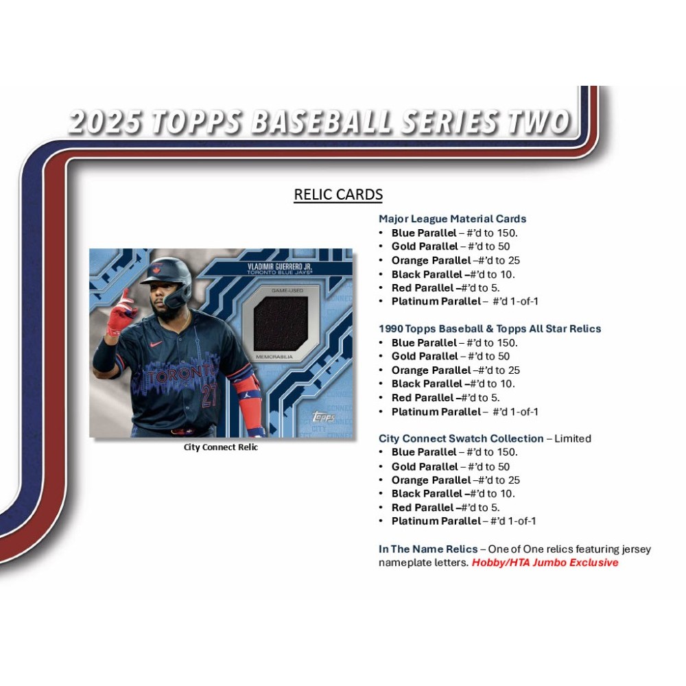 2025 Topps Series 2 Baseball Hobby Jumbo Box | Steel City Collectibles