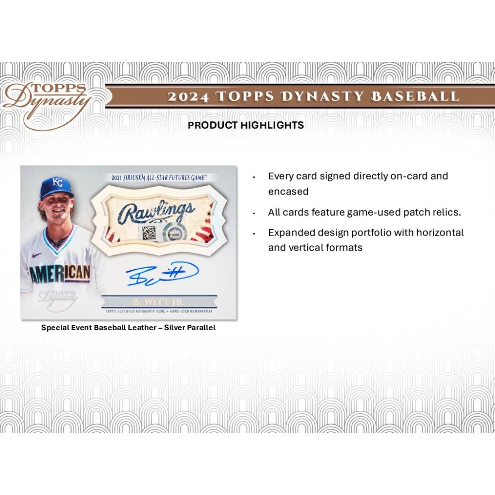 その他 TOPPS DYNASTY 2023 Topps Dynasty Baseball Hobby Box