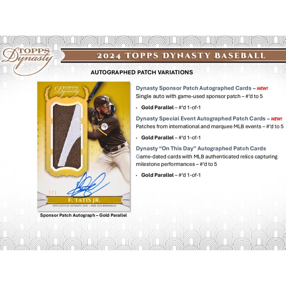 2024 Topps Dynasty Baseball Hobby Box | Steel City Collectibles