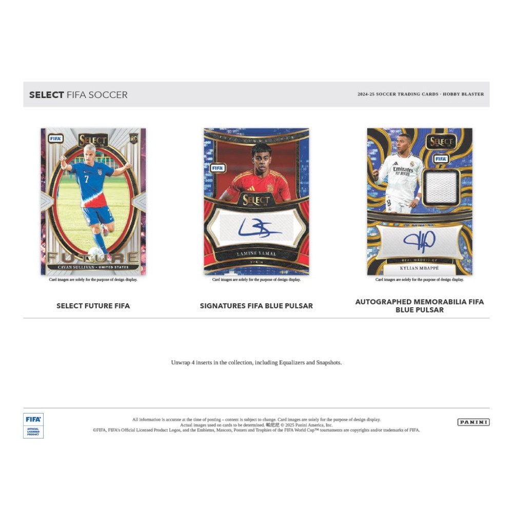 2024-25 Panini Select FIFA Soccer Hobby Blaster Box | Steel