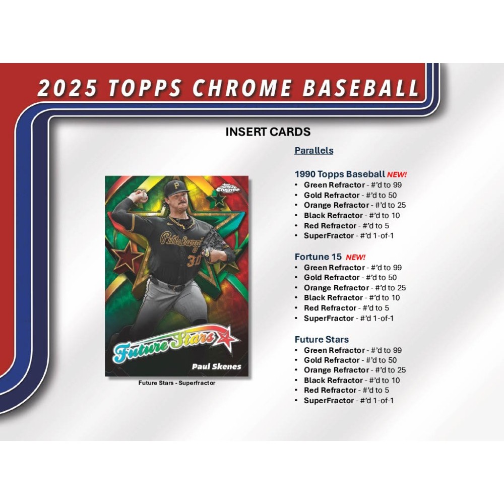 2025 Topps Chrome Baseball Jumbo Hobby 8-Box Case | Steel City
