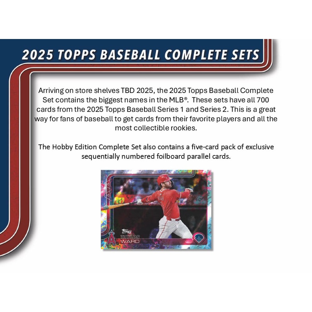 2025 Topps Baseball Factory Set 12-Box Case (Hobby Version