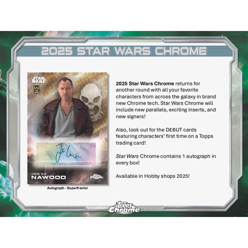 2025 Topps Star Wars Chrome Breaker's Delight Box | Steel