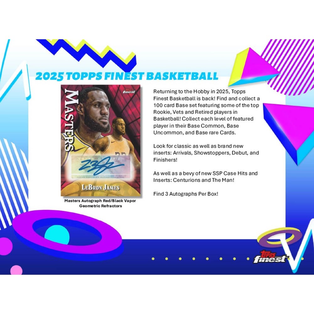 2024-25 Topps Finest Basketball Breaker's Delight Box
