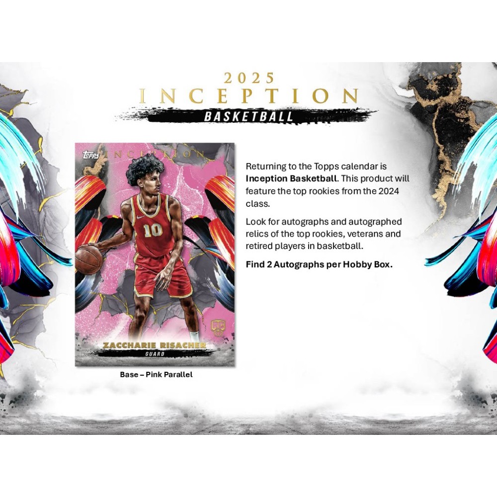 Topps Inception 2024-25バスケットボール新品未開封 2024/25 Topps Inception Basketball - Hobby Box - Sealed Case
