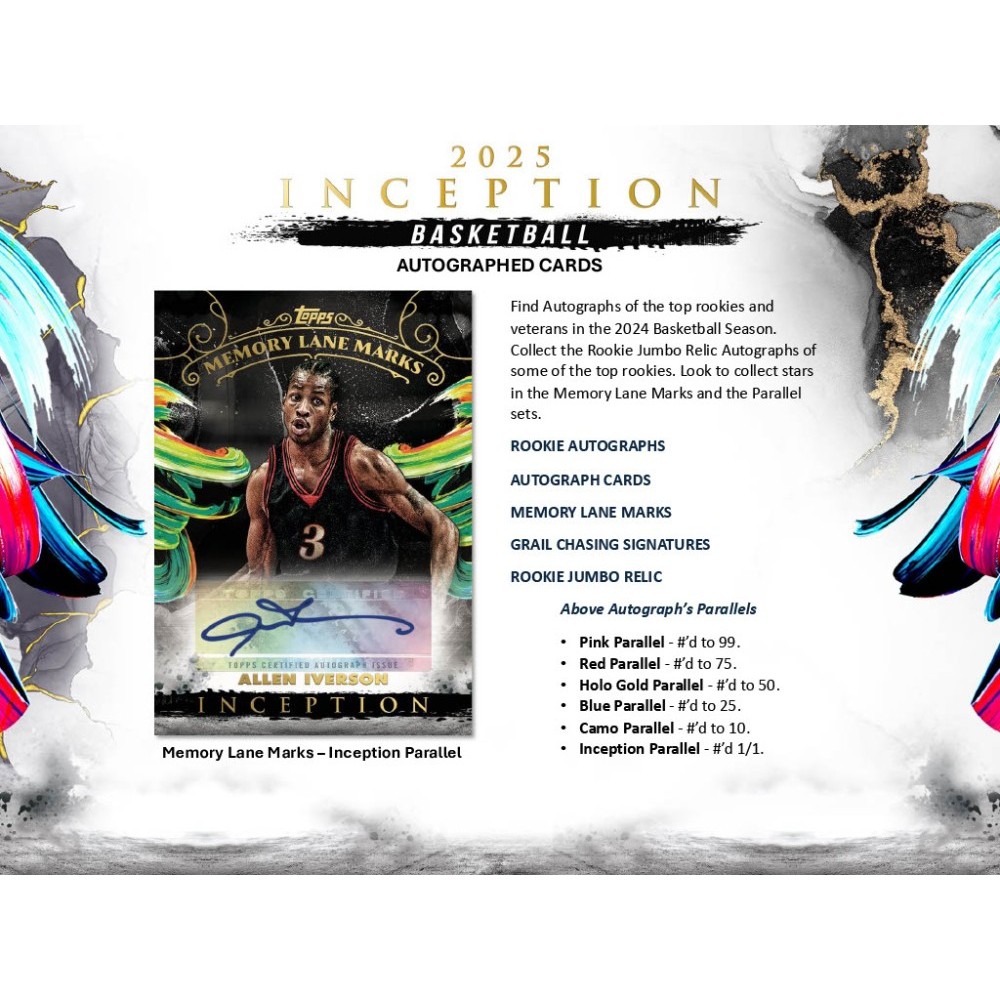 2024-25 Topps Inception Basketball Hobby Box | Steel City Collectibles