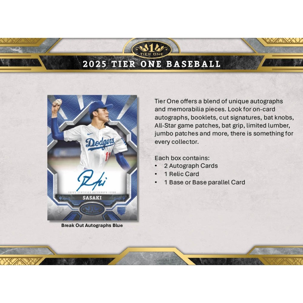 その他 TOPPS TIER ONE df99649b9d94d35a71711f58d59f90