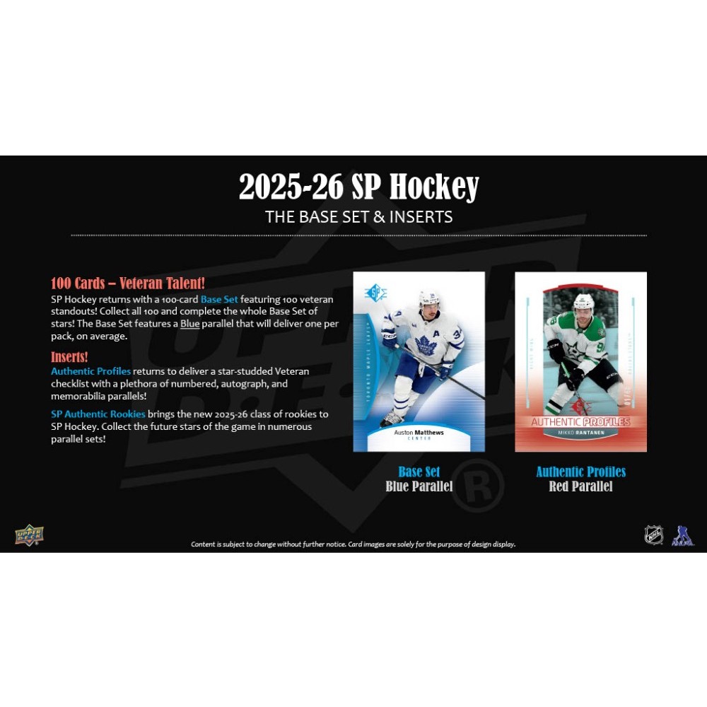 2025-26 Upper Deck SP Hockey Blaster 20-Box Case | Steel