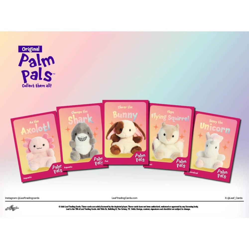 2025 Leaf Palm Pals Blaster 20-Box Case | Steel City Collectibles