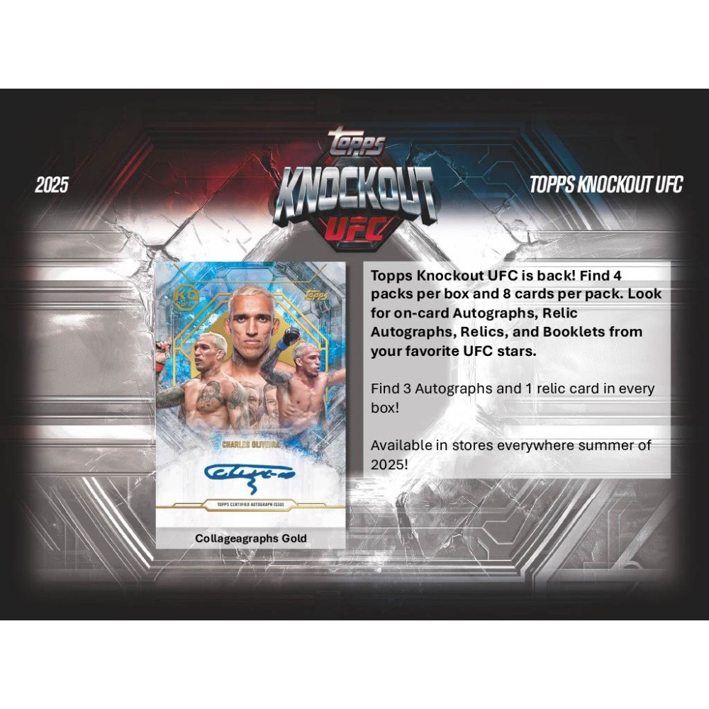 2025 Topps Knockout UFC Hobby 8-Box Case | Steel City