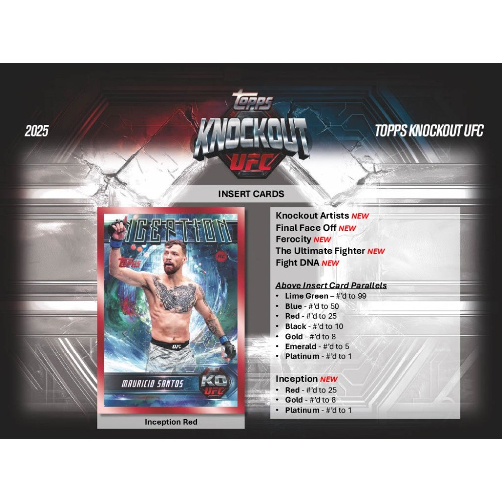 2025 Topps Knockout UFC Hobby Box | Steel City Collectibles