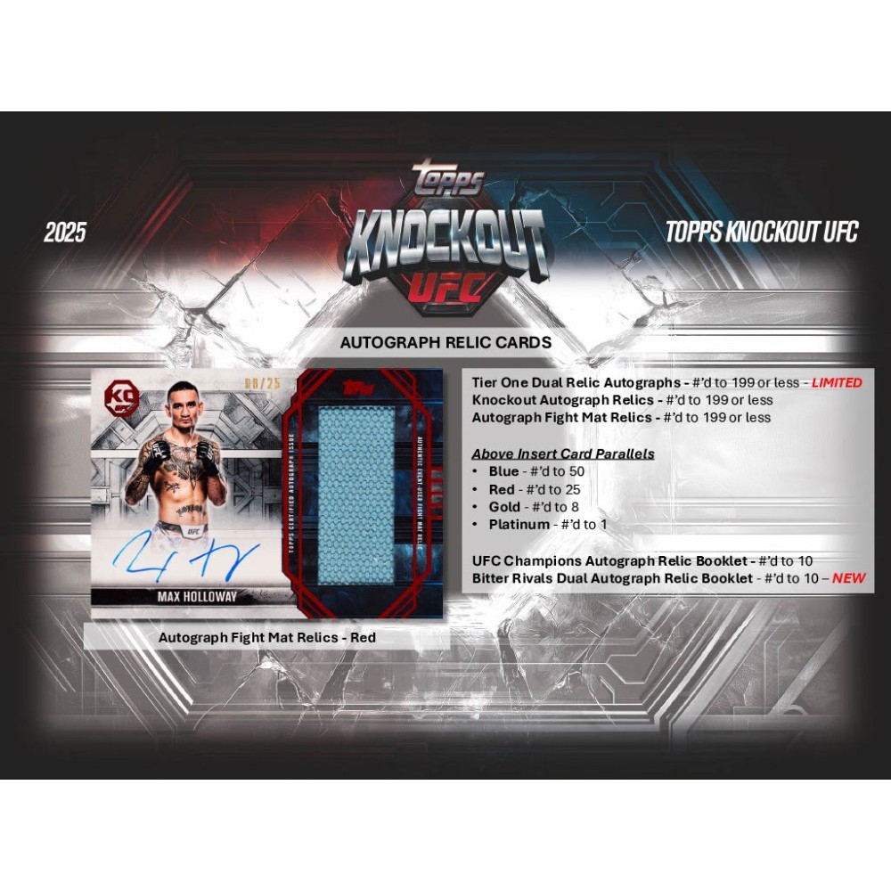 2025 Topps Knockout UFC Hobby 8-Box Case | Steel City