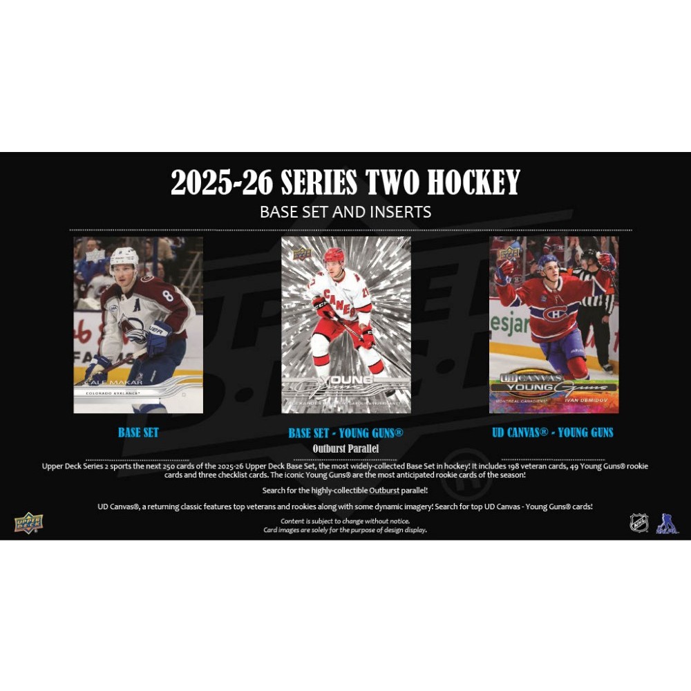 2025-26 Upper Deck Series 2 Hockey Blaster 20-Box Case | Steel