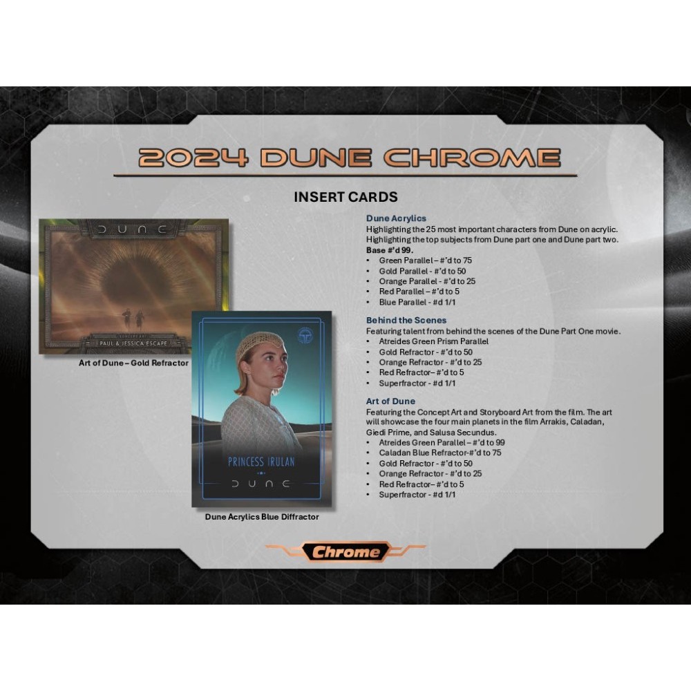 2024 Topps Dune Chrome Blaster Box | Steel City Collectibles