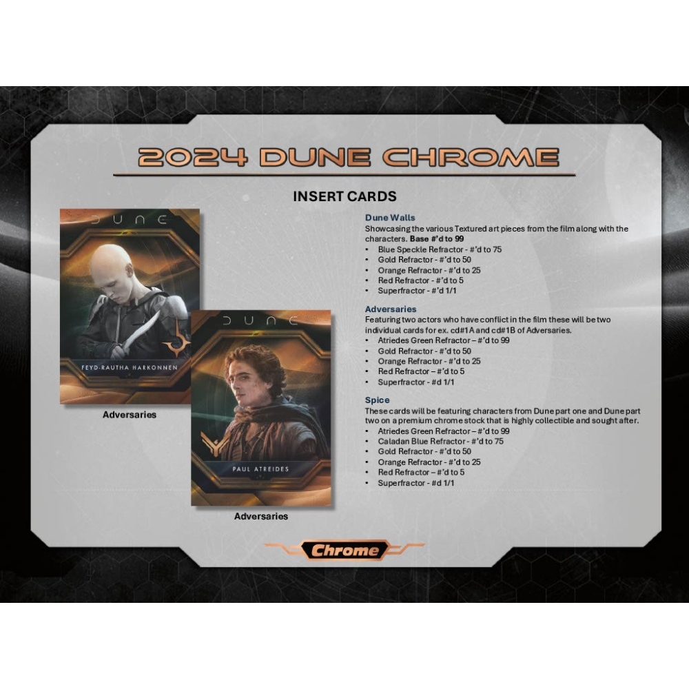2024 Topps Dune Chrome Blaster Box | Steel City Collectibles