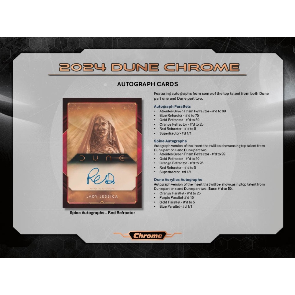 2024 Topps Dune Chrome Blaster Box | Steel City Collectibles