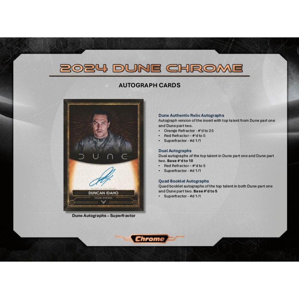 2024 Topps Dune Chrome Blaster Box | Steel City Collectibles