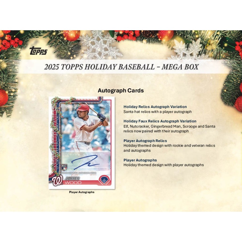 2025 Topps Holiday Baseball Mega Box | Steel City Collectibles