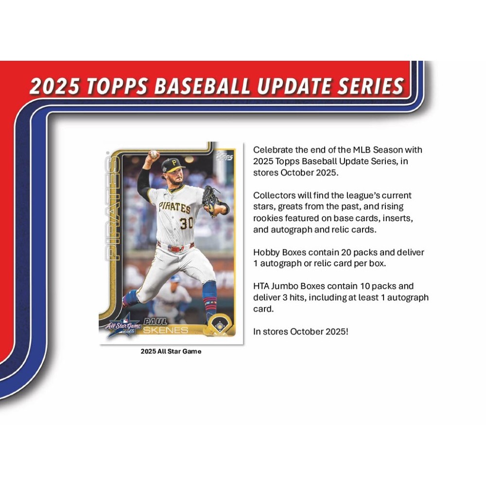 2025 Topps Update Series Baseball Hobby Jumbo Box | Steel