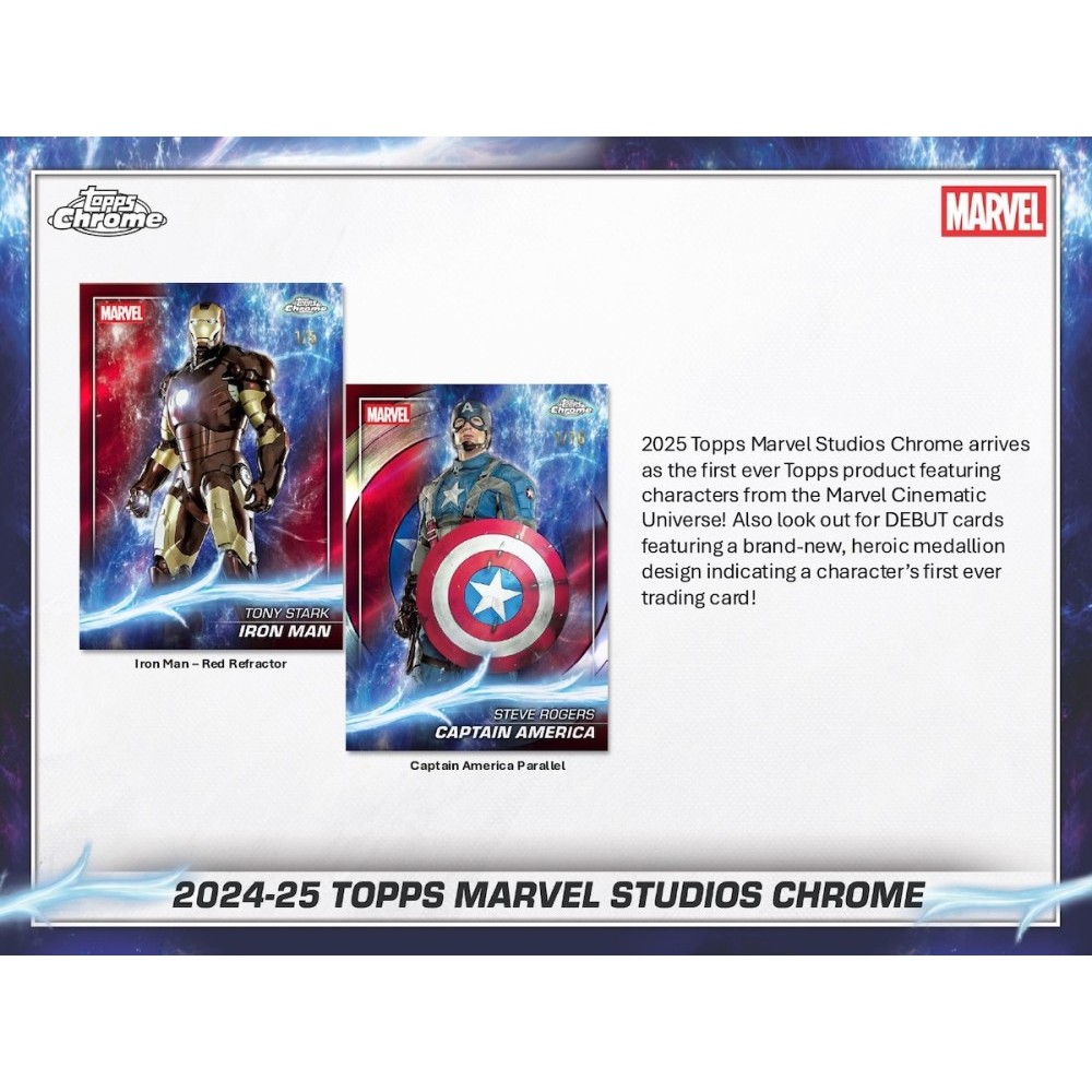 2025 Topps Marvel Studios Chrome Hobby 8-Box Case | Steel City