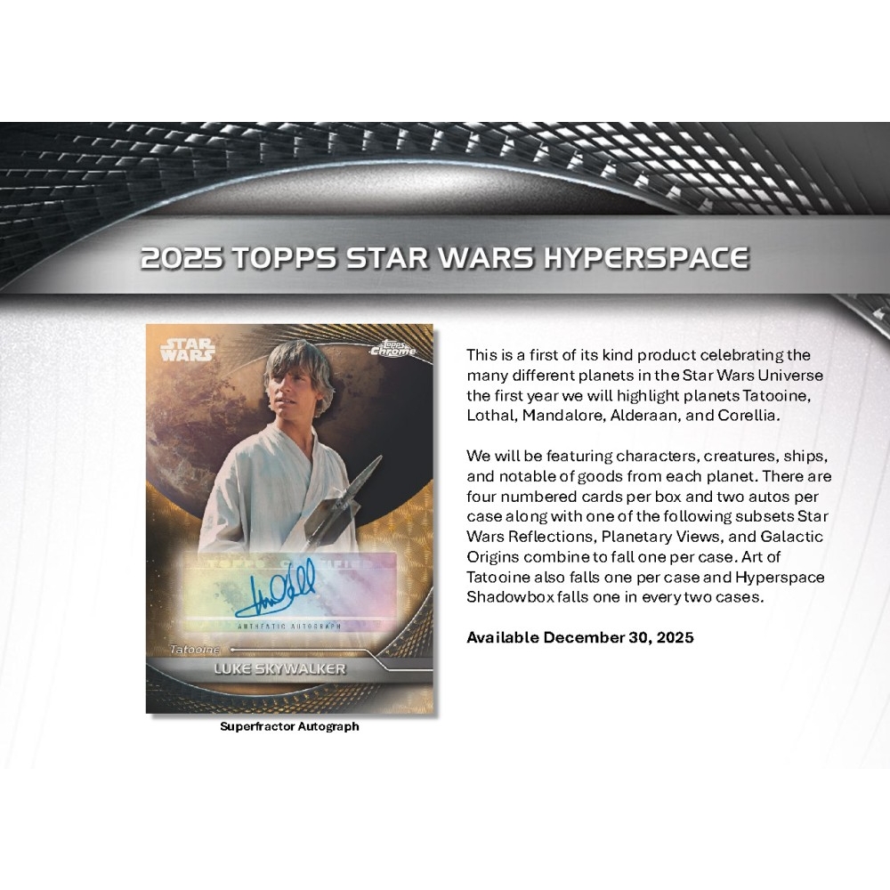 2025 Topps Star Wars Hyperspace Hobby Box | Steel City Collectibles