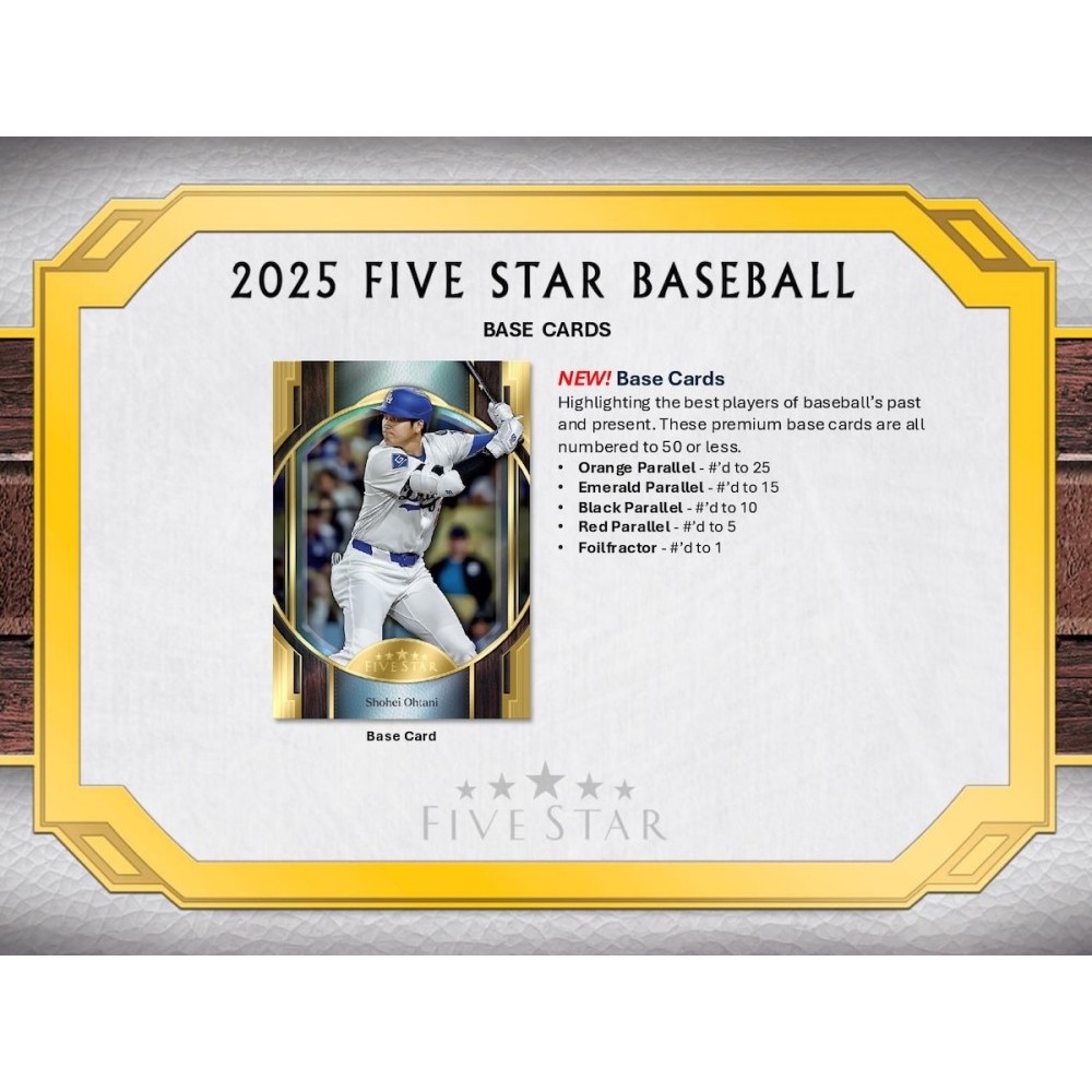 2025 Topps Five Star Baseball Hobby 3-Box Case | Steel City