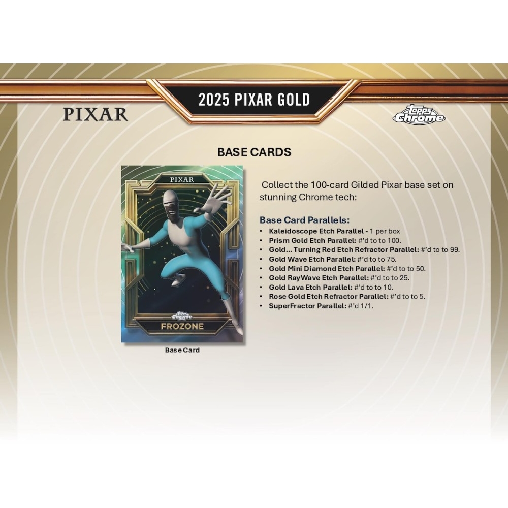 2025 Topps Pixar Gold Hobby 6-Box Case | Steel City Collectibles