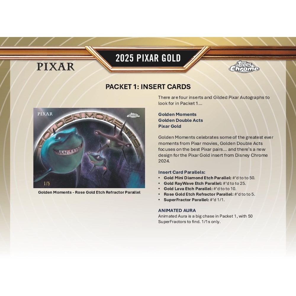 2025 Topps Pixar Gold Hobby Box | Steel City Collectibles