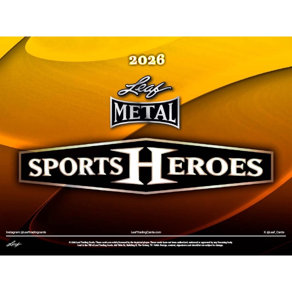 2026 Leaf Metal Sports Heroes Hobby Box | Steel City Collectibles